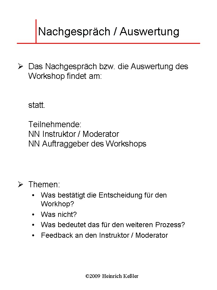 Auswertung