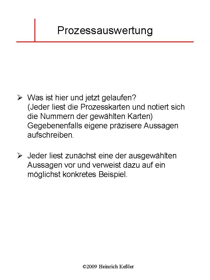 Prozessauswertung