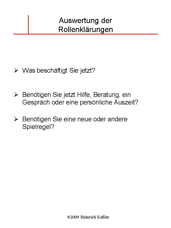 Rollenauswertung